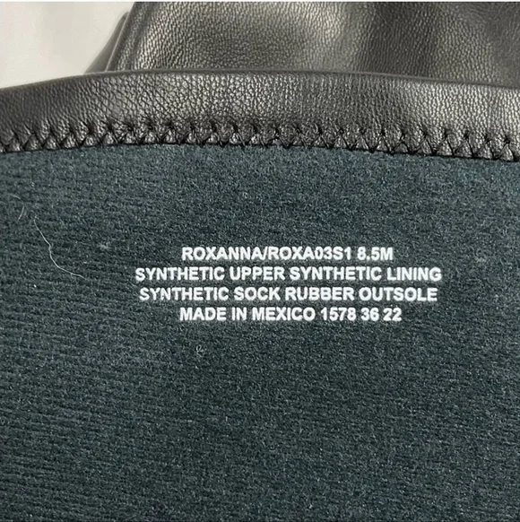 Steve Madden Black Platform Boots Tall Faux Leather Roxanna Lug Sole New - Picture 6 of 8